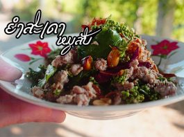 ยำสะเดาหมูสับ