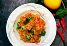 ก้อย วาซาบิ salmon รสเด็ด ก้อย วาซาบิ