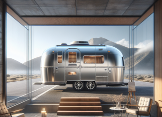 Airstream’s Newest Luxury Trailer Feels Like a Frank Lloyd Wright Home Inside