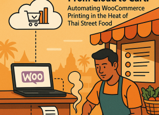 From Cloud to Cart: Automating WooCommerce Printing in the Heat of Thai Street Food